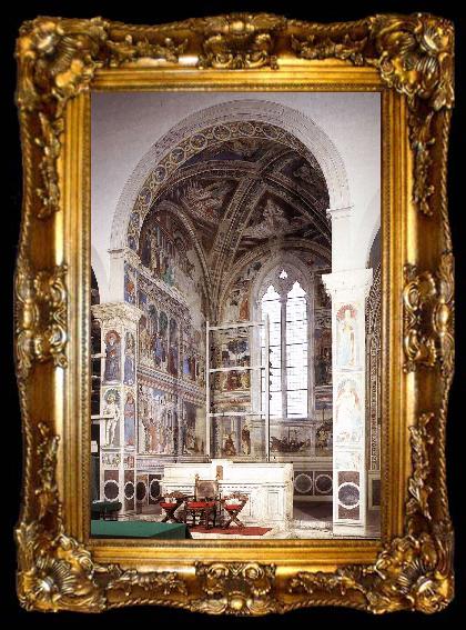 framed  GOZZOLI, Benozzo View of the apsidal chapel fh, ta009-2